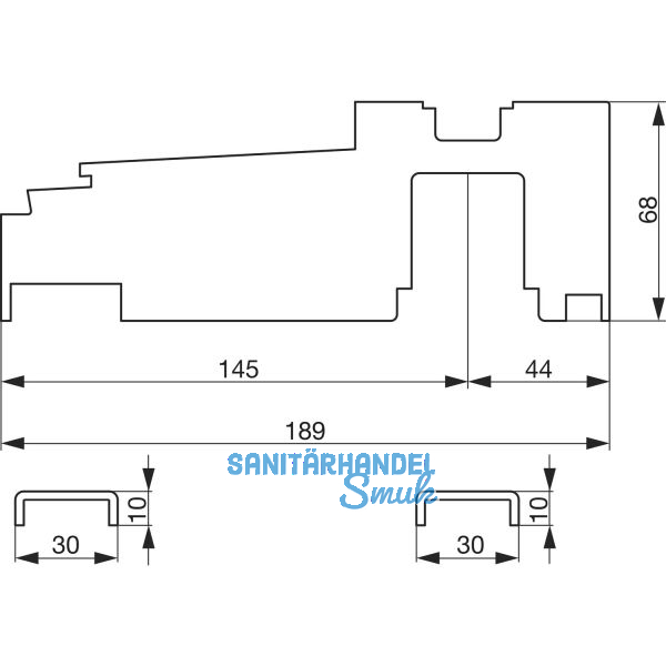 GU Thermostep 204 Bodenschwellen Verbinder-Set