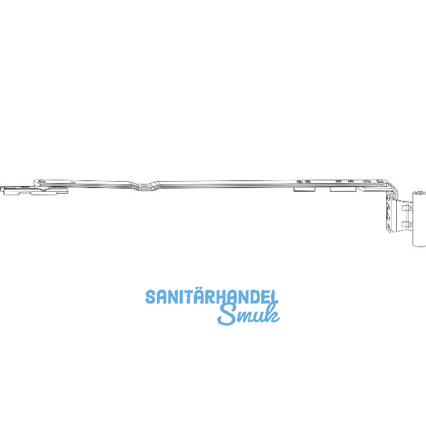 ROTO NX Axerarm T TiltFirst 12/20-13 Gr. 500 FFB 801-1400 mm silber rechts