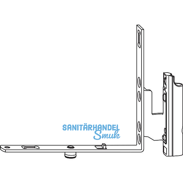 ROTO NX Falzeckband T f�r Rundbogen/Schr�gfenster Holz 12/20-13 silber links