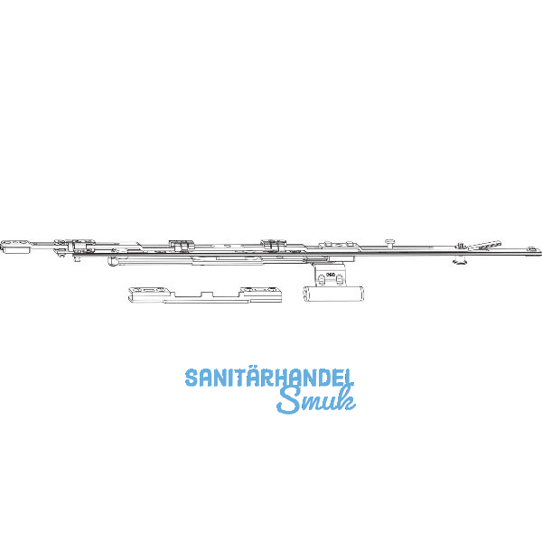 ROTO NX Rundbogengarnitur T Holz 12/20-13 1V-Zapfen silber
