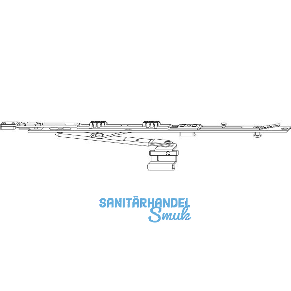 ROTO NT/NX Rundbogen-Axerarmgarnitur K/P 12/20-13 1V silber links