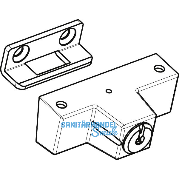 ROTO Drehsperre Zylinder aufschraubbar ohne Schl�ssel wei�