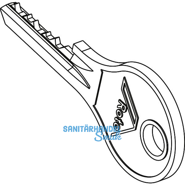 ROTO Zylinderschl�ssel-Set mit Ring zu Drehsperre Zylinder aufschraubbar