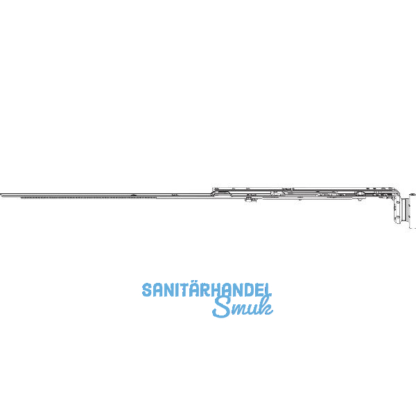 ROTO NX Axerschere zwangsgesteuert P Komfort 12/20-13 PVC L=890 mm rechts 1V