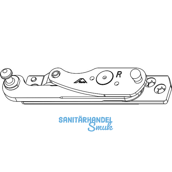 ROTO NT/NX Ecklager Designo 3-fl�gelig Holz Falztiefe 24/30 mm 13V silber links