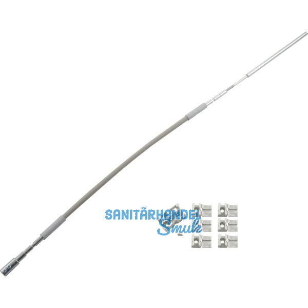 HAUTAU FL190 Flexibles Gest�nge mit Zubeh�r Rund/Flachbogen L= 400 mm grau