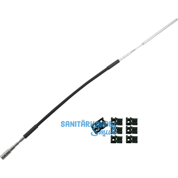 HAUTAU FL190 Flexibles Gest�nge mit Zubeh�r Rund/Flachbogen L= 700 mm schwarz