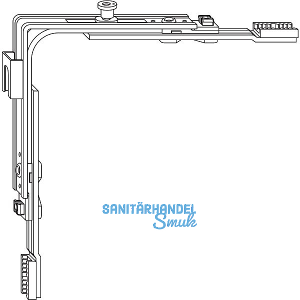 ROTO E-Tec Control NT/NX Eckumlenkung MVS Stulpfl�gel 1S-P Zapfen oben silber