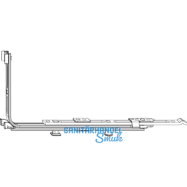 MACO MM Eckumlenkung waagrecht 1 iS, verl�ngerbar Tricoat-Evo (232856)