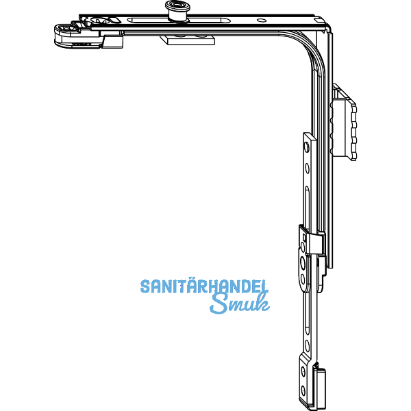 MACO MM Eckumlenkung SFG variabel 1250 mm 1iS mit Spreizhebel Tricoat-Evo