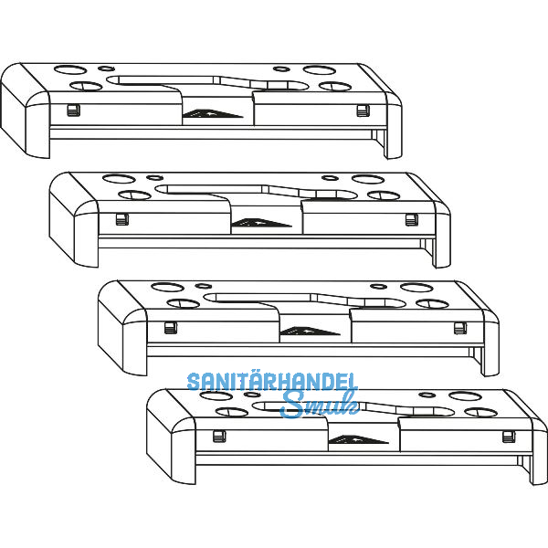 ROTO Patio Alversa Spaltl�ftungsschlie�st�ck-Set PVC PLUS Plan/PLUS Tec rechts