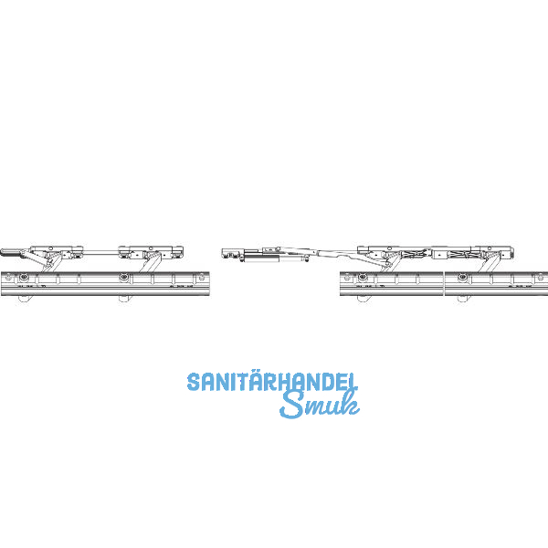 ROTO Patio Alversa Grundkarton Tandemlaufwagen Parallelschiebe 200 kg links