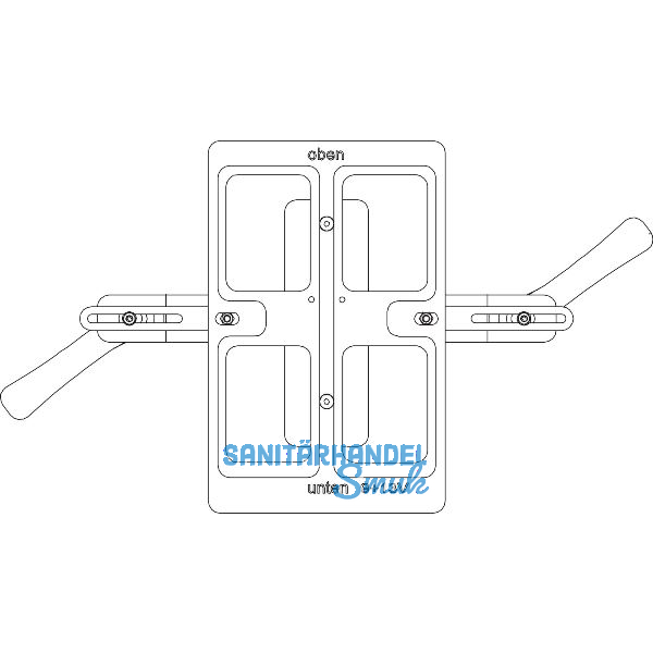 MACO Fr�srahmen f�r Eck-/Scherenlager DT Falzluft 4 mm
