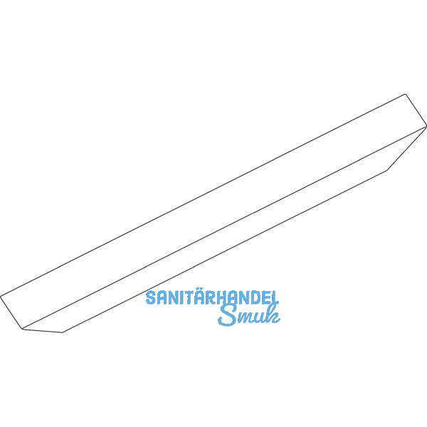 GEZE OL90N/OL95 Abdeckprofil auf Gehrung, L=2000 mm, Alu silber eloxiert