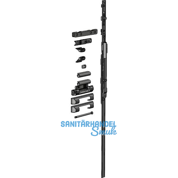 WINKHAUS Rundbogengarnitur GRT.RB.H.18-13 f�r Holz 80 kg silber