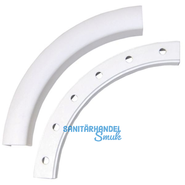 GEZE OL90N/OL95 Eckf�hrung, Schr�g-/Flachbogen bis 150 Grad, Alu wei� RAL 9016