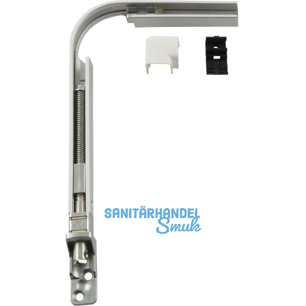 HAUTAU FL190 Eckwinkel-Spindelgetriebe 201 E biegbar Abdeckkappe wei�, links