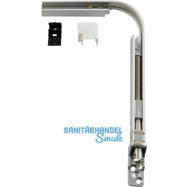 HAUTAU FL190 Eckwinkel-Spindelgetriebe 201 E biegbar Abdeckkappe wei�, rechts