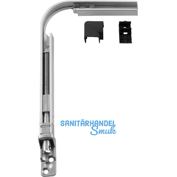 HAUTAU FL190 Eckwinkel-Spindelgetriebe 201 E biegbar Abdeckkappe schwarz, links