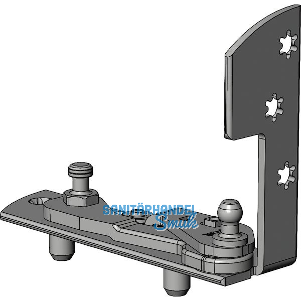WINKHAUS Ecklager EL.H.IF-N.29-13-12.Z.8-12.RS Eurofalz 29 mm 13V silber rechts