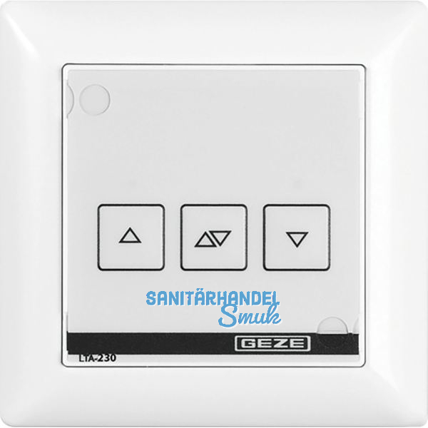 GEZE L�ftertaster LTA-230, f�r E 212 R und E 205, 230 V, Kunststoff wei�