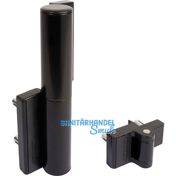 Selbstschlie�endes T�rband Tiger, Aluminium schwarz RAL 9005