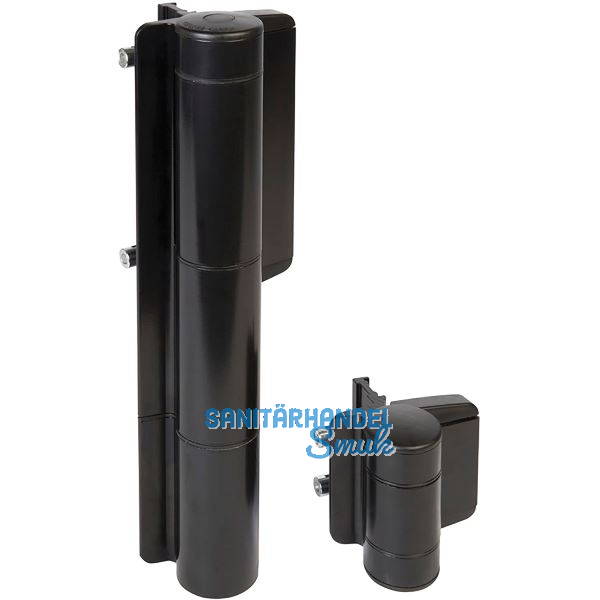 Selbstschlie�endes Torband/T�rband Mammoth 180, Aluminium schwarz RAL 9005