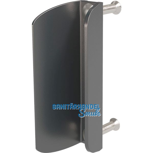 Gegenkasten/blech 3006PC f�r Doppelfl�geltore, Aluminium RAL6005