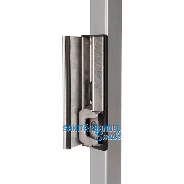 Schlie�blech m. Sicherheitsanschlag SHKLQF2 f�r Vierkantrohr,verstellbar,RAL6005