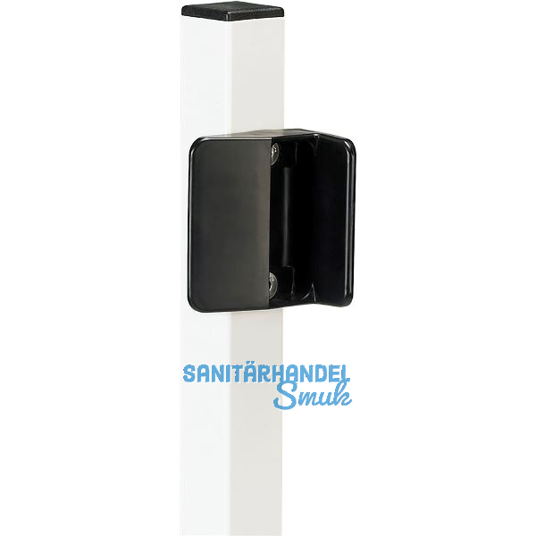 Schlie�blech/Toranschlag STKQF f�r Schwimmbadtorschloss TWIST40, RAL 9005