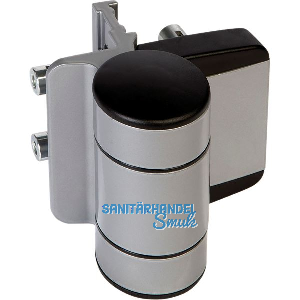 Torband Dino, 180� �ffnungswinkel, 150 kg, H�he 115mm,Alu silberf�rbig