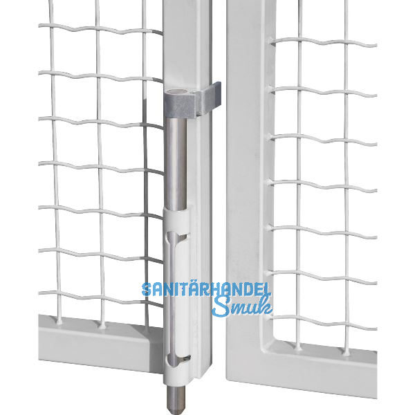 Stangenriegel VSA mit Achse/Flansch, L�nge 490 mm, Aluminium RAL 9005