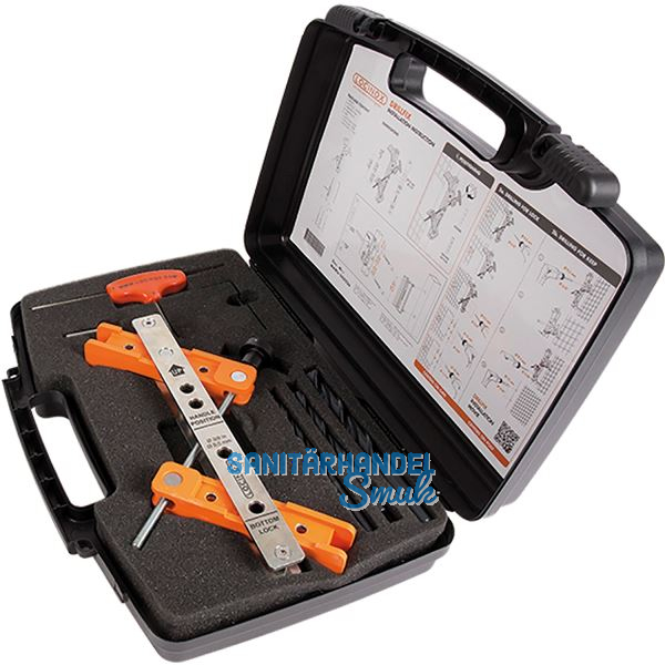 Werkzeugkoffer DRILL-FIX inkl. Bohrschablone f�r Schloss und Anschlag