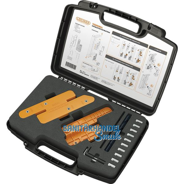 Montageset TIGERDRILL f�r selbstschlie�endes T�rband Tiger