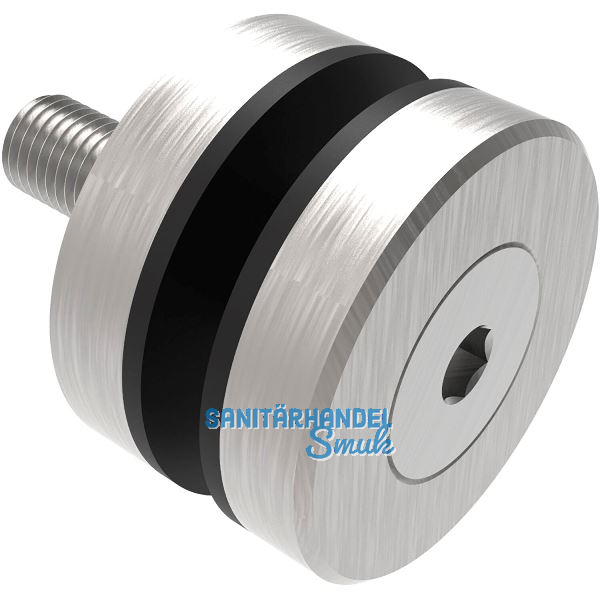 Glaspunkthalter f�r 8 - 18 mm, sichtbar geschraubt, � 40 mm, Edelstahl V2A