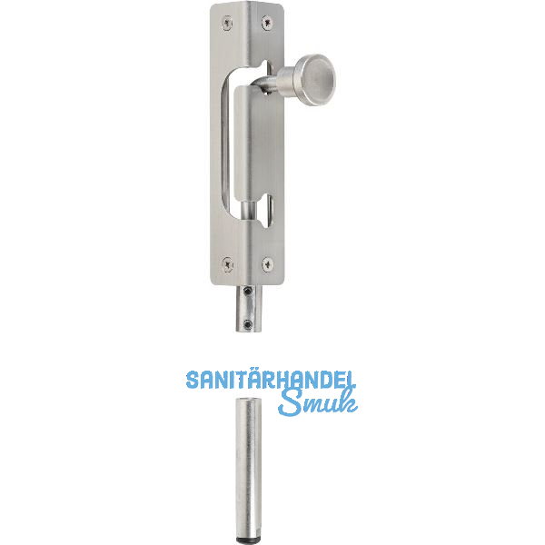 AMF Stangenriegel zwangsgef�hrt mit Bet�tigungsknopf, Riegel � 16 mm, Edelstahl