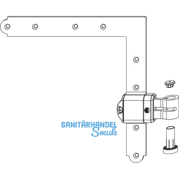 MACO RUSTICO Ladenwinkelband MMV Kr�pfung fix 2 mm Austragung 16-24 mm schwarz