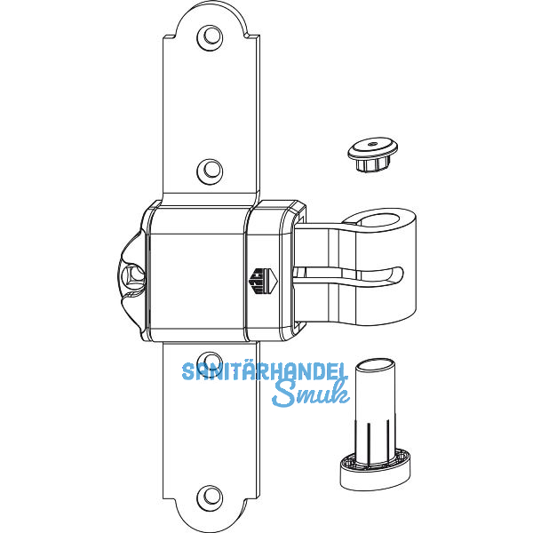 MACO RUSTICO Ladenkreuzband MMV Kr�pfung fix -5 mm Austragung 16-24 mm schwarz