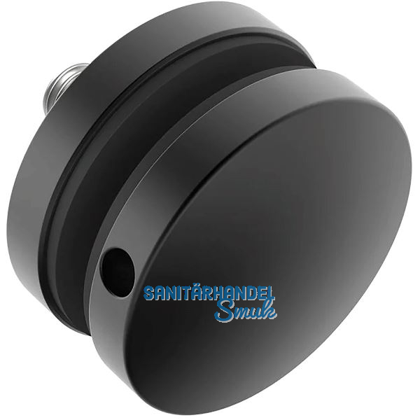 Glaspunkthalter f�r 8 - 17,52 mm, � 50 mm, Edelstahl schwarz matt RAL9005