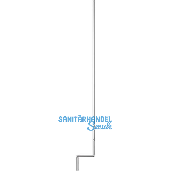 GEZE OL90N/OL95 Kurbelstange fix, DM 15 mm, L=1400 mm, Alu wei� RAL 9016
