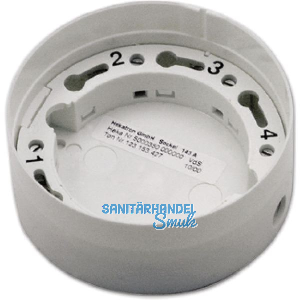 Montagesockel Aufputz 143 A, Kunststoff wei�