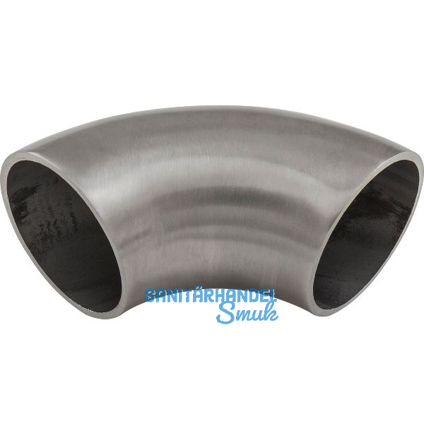 ECONOMY Schweissfitting 90� f�r Rohr � 33,7 x 2,0 mm,Edelstahl geschliffen V2A
