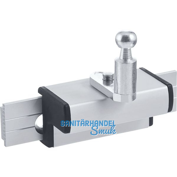 GEZE OL90N/OL95 Fl�gelbock gleitend f�r Holzfenster Euronut, Alu silber eloxiert