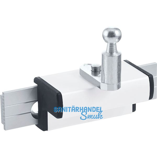 GEZE OL90N/OL95 Fl�gelbock gleitend f�r Holzfenster Euronut, Alu wei� RAL 9016