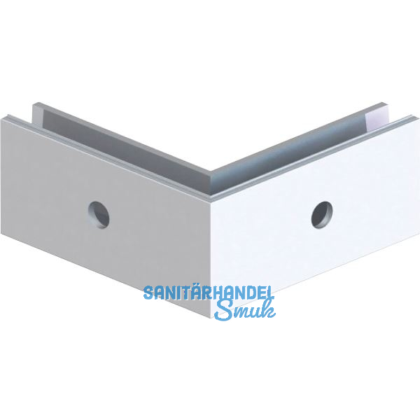 ECONOMY Au�enecke f�r Bodenprofil 0005, zur vorgesetzten Montage,silber eloxiert