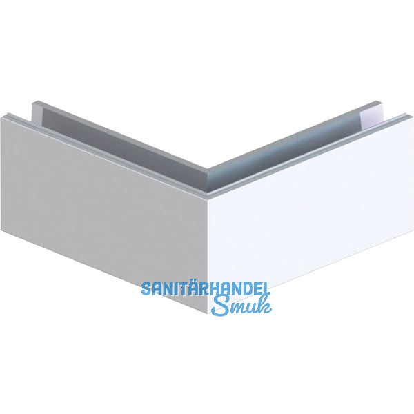 ECONOMY Au�enecke f�r Bodenprofile 0004, Aluminium silber eloxiert