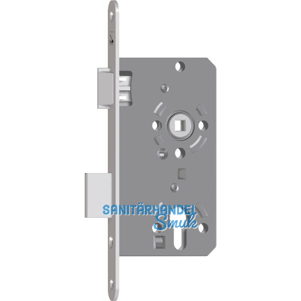 SAG Einstemmschloss 1 7464WO PZW,DM 55,Stulp 235x18x3mm,links, silber lackiert