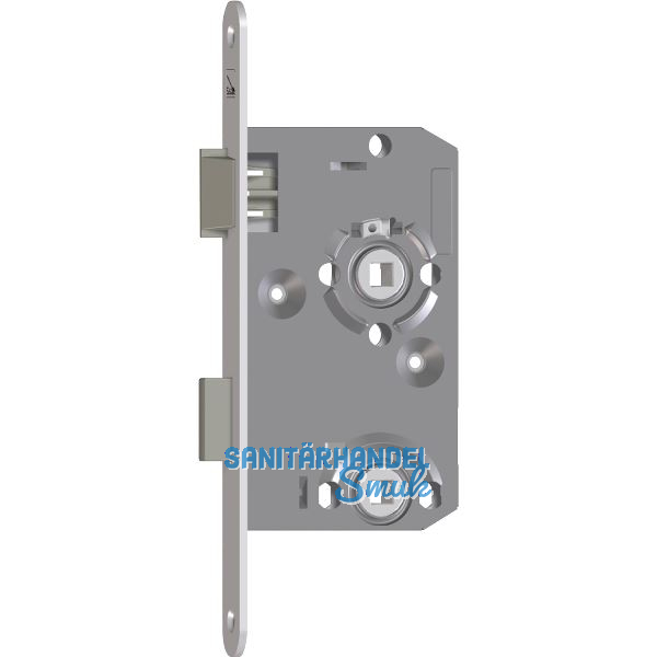 SAG Einstemmschloss 1 413000 WC, DM 55,Stulp 235x20x3mm,links, silber lackiert