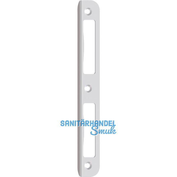 Winkelschlie�blech R 10 rund Blindlappen 8 mm 1 WB 2492, Stahl vernickelt matt