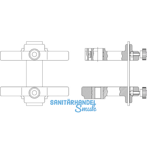 MACO RUSTICO Bohrlehre BLR Anschlag gemeins. Ladeninn�ffner m. Band Abstand 35mm